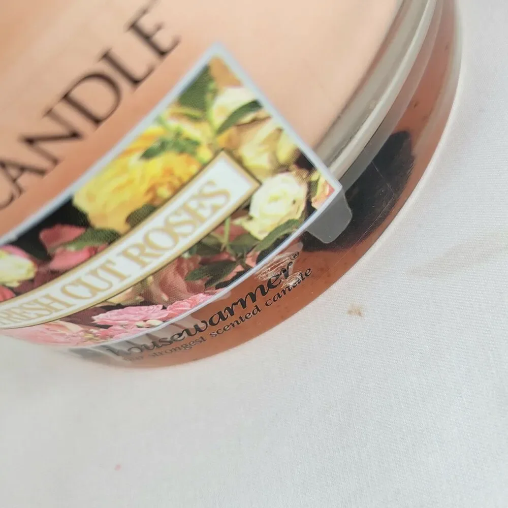 NEW Yankee Candle Fresh Cut Roses 17 oz Housewarmer 3 Wick Large Pink Floral